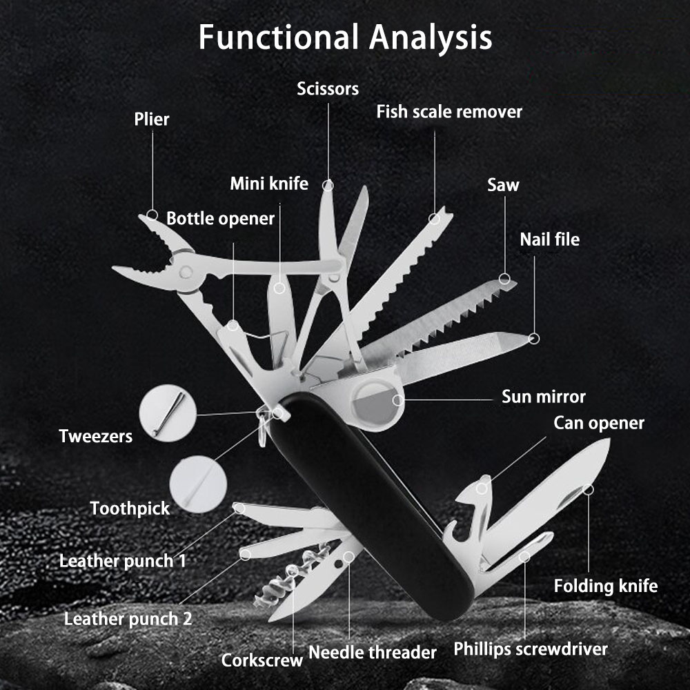 Multifunctional Folding Knife  - Penn Reel Battle ulasan dan harga
