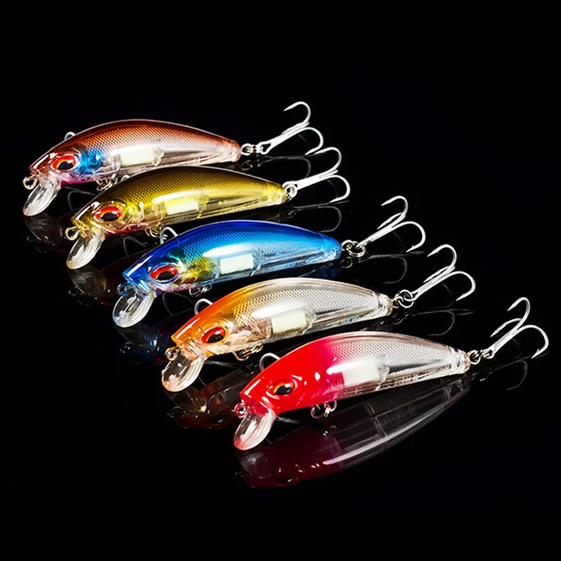 3D Eyes Luminous Minnow Fishin - Fishing Lure Crankbait ulasan dan harga