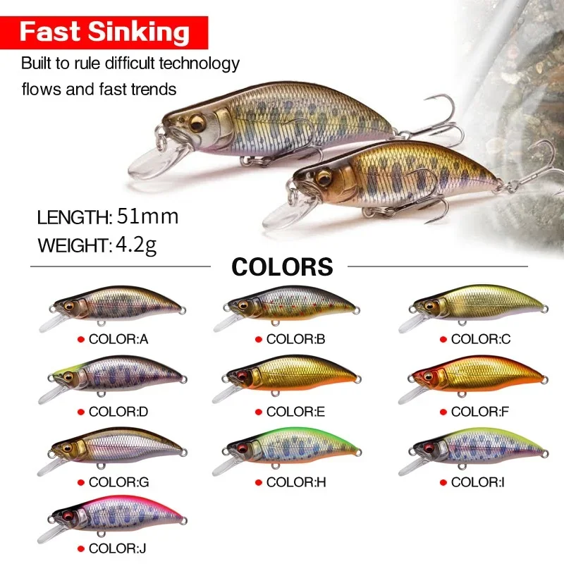 1pc Japan Design 51mm 4.2g Sin - Fishing Lure Crankbait ulasan dan harga