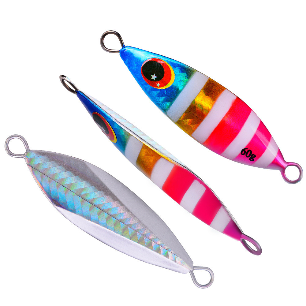 Metal Slow Jig Lure Hard Artif - Fishing Lure Spoon ulasan dan harga