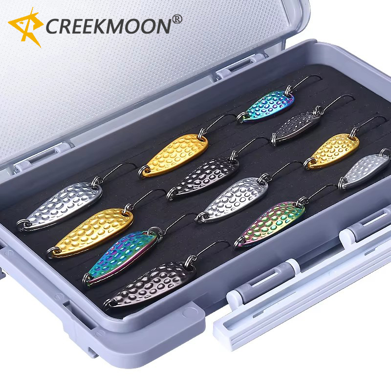 12pcs Zinc Alloy Metal Spoon L - Fishing Lure Spoon ulasan dan harga