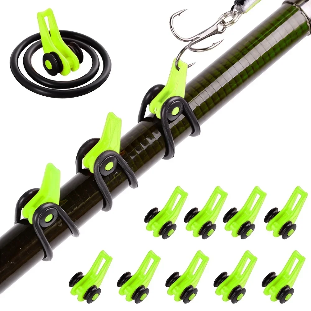 10pcs/lot Fishing Rod Pole Hoo - Fishing Lure Jig ulasan dan harga
